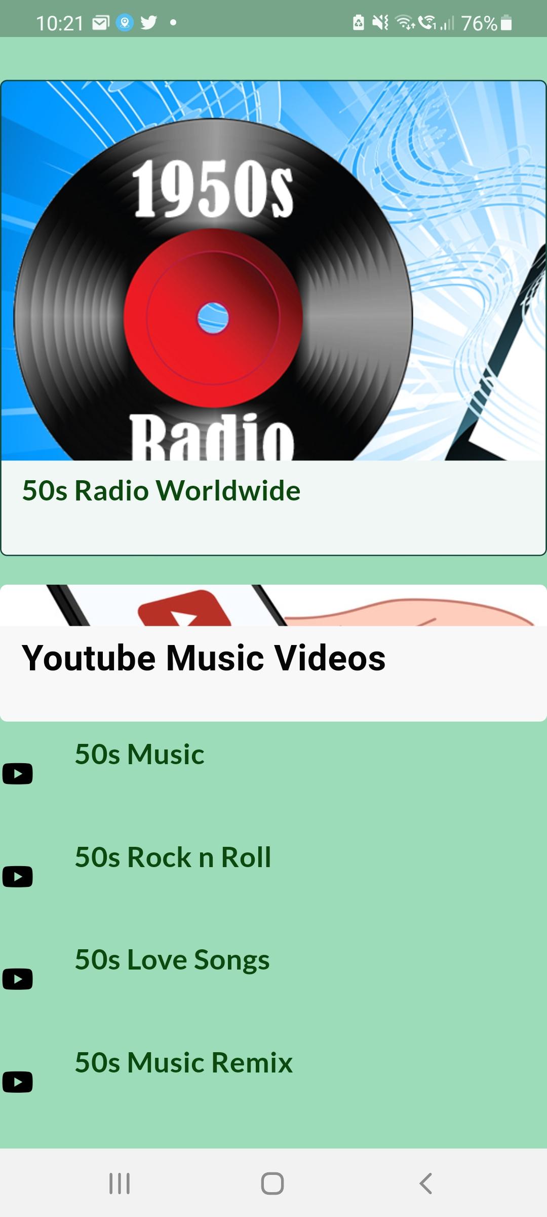 Descarga de APK de 50s Radio Top Fifties Music para Android