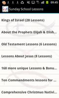 Sunday School Lessons poster