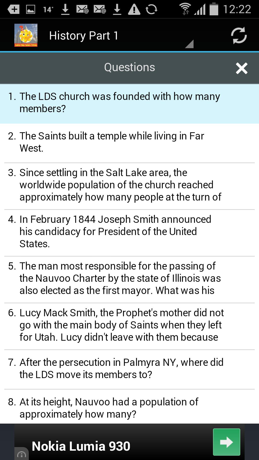 Latter Day Saints Quiz Trivia For Android Apk Download - valley of saints roblox