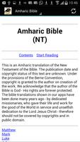 Amharic Bible Plakat