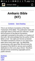 Amharic Bible 海报