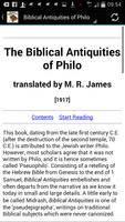 Biblical Antiquities of Philo capture d'écran 1