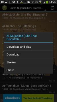 Quran Nigerian MP3 Translation screenshot 1
