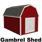 12 x 20 Gambrel Shed Plans-icoon