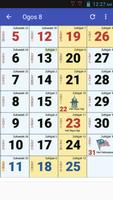Kalendar Malaysia 2018 imagem de tela 2