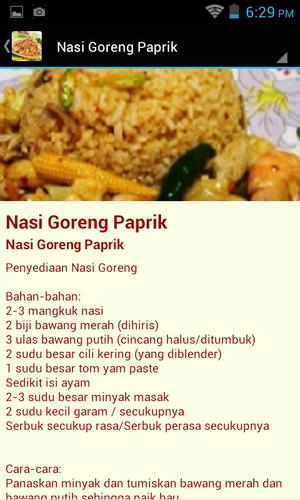 Resepi Nasi Goreng Pour Android Telechargez L Apk