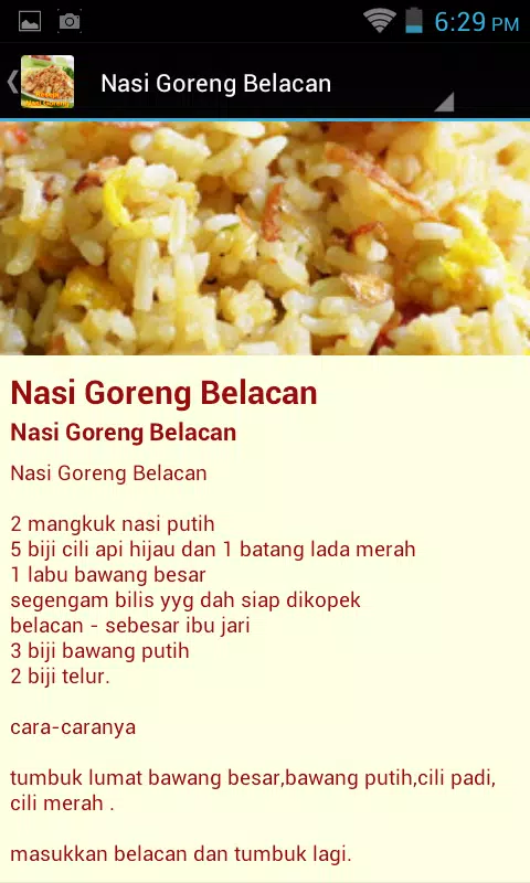 Resepi Nasi Goreng For Android Apk Download