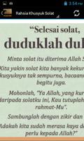 Rahsia Khusyuk Solat plakat