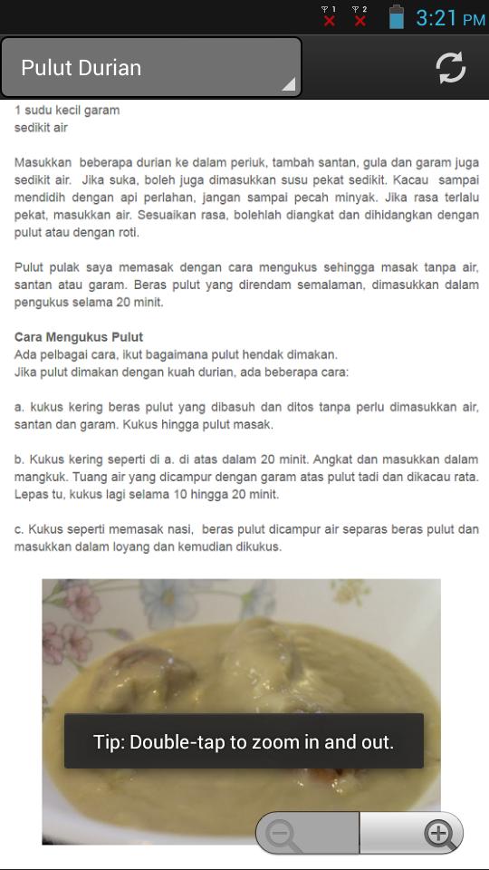 Cara buat santan pulut durian