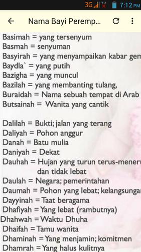 Nama Bayi Perempuan For Android Apk Download