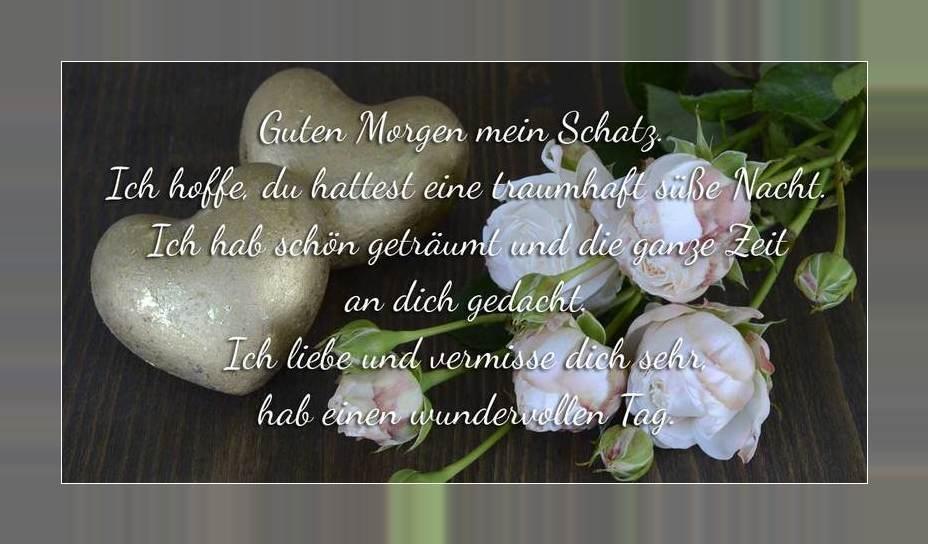 Bilder ich schatz guten dich mein liebe morgen Guten Morgen