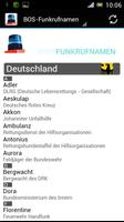 BOS - Funkrufnamen screenshot 1