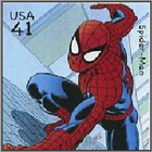 ikon Superheroes on Stamps