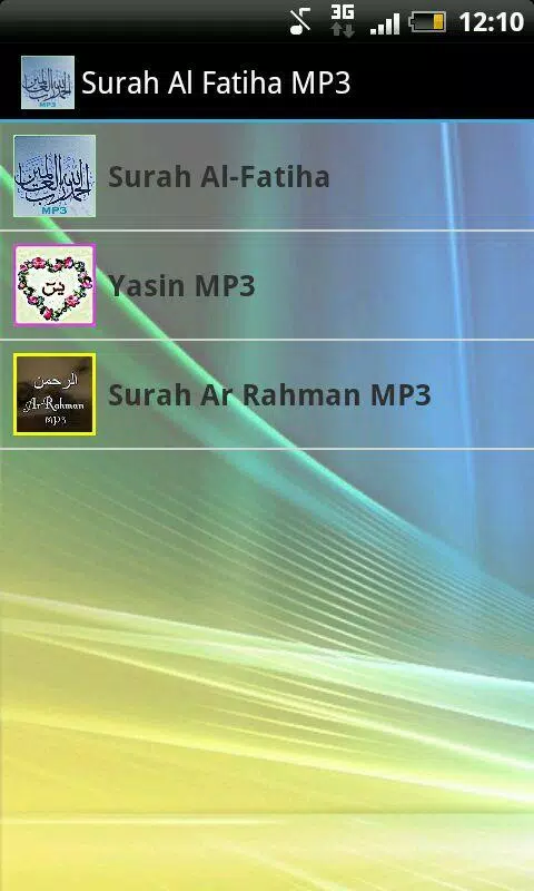 Sourate Al Fatiha MP3 APK pour Android Télécharger