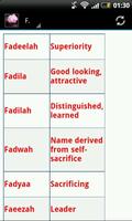 Islamic Girls Names + Meaning ภาพหน้าจอ 1