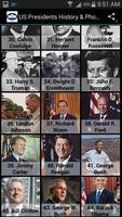 Presidents US History & Photos Plakat