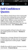 1 Schermata Self Confidence Quotes