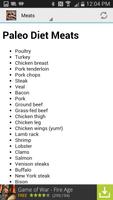 Paleo Diet Food List ảnh chụp màn hình 1