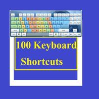 100 Keyboard Shortcuts plakat