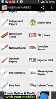 برنامه‌نما Nigerian Newspapers عکس از صفحه