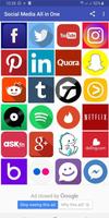All Social Media and Social Networks in One App Affiche