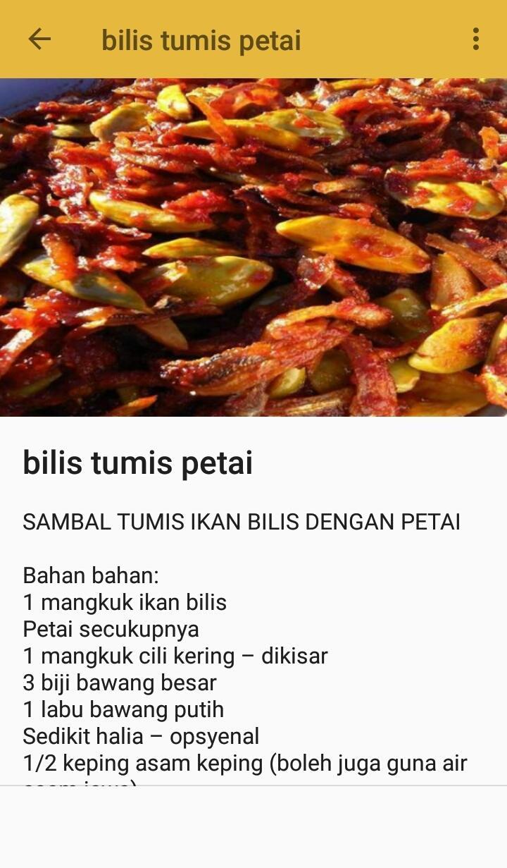 Resepi Udang Ikan Bilis Pour Android Téléchargez Lapk