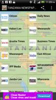 TANZANIA NEWSPAPERS الملصق