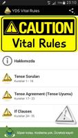 YDS VITAL RULES Affiche