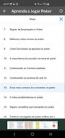 Aprenda a Jogar Poker capture d'écran 3