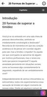 20 Formas de Superar a Timidez screenshot 1