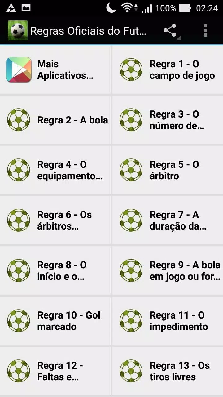 Descarga de APK de Regras Oficiais do Futebol para Android