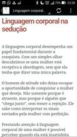 Linguagem corporal na sedução capture d'écran 1