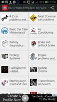 CAR PROBLEMS AND REPAIRS poster