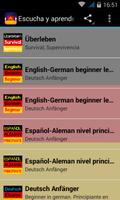 Écoute et apprendre l'allemand Affiche