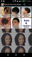 Natural Hair Care Styles Affiche