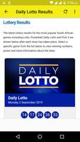 South Africa Lottery Results poster