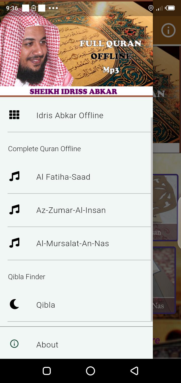 Idriss Abkar OFFLINE Quran Mp3 APK pour Android Télécharger