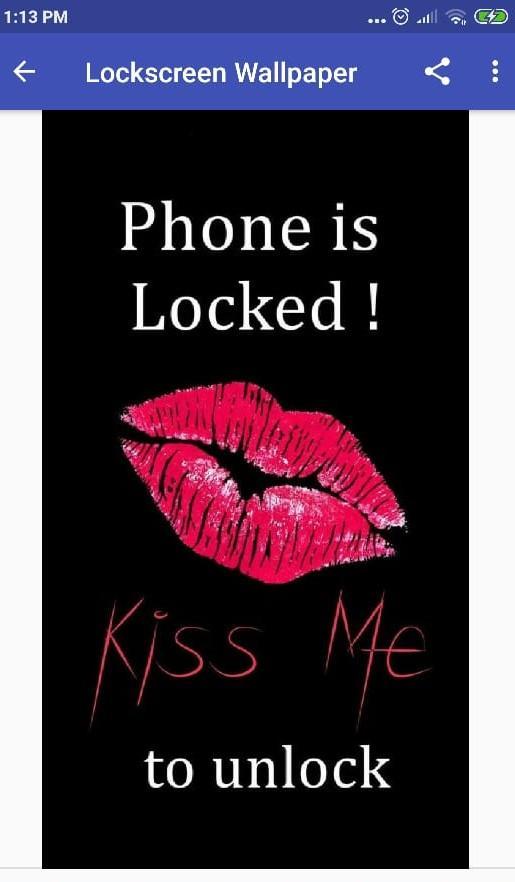 Wallpaper For Phone Kiss Me To Unlock