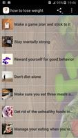 how to lose weight poster