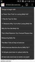 Belly Fat Exercises الملصق