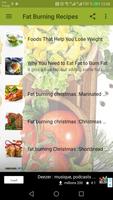 fat burning meals poster
