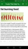 2 Schermata fat burning meals