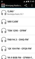 Winnipeg Radio stations الملصق