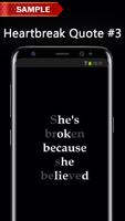 Heartbreak Quote Wallpapers capture d'écran 3