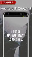 Heartbreak Quote Wallpapers captura de pantalla 1