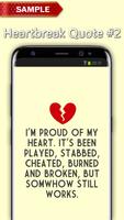 Heartbreak Quote Wallpapers captura de pantalla 2