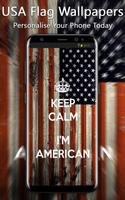 USA Flag Wallpapers Affiche