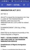 Nigeria Immigration Act capture d'écran 1