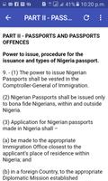Nigeria Immigration Act captura de pantalla 2