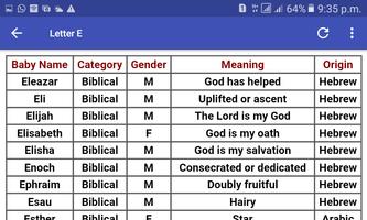 Biblical Names screenshot 1